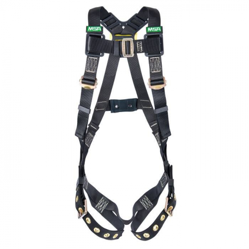 MSA 10152632, Workman Arc Flash Vest-Style Harness, BACK WEB Loop, Tongue Buckle leg straps, X-Small